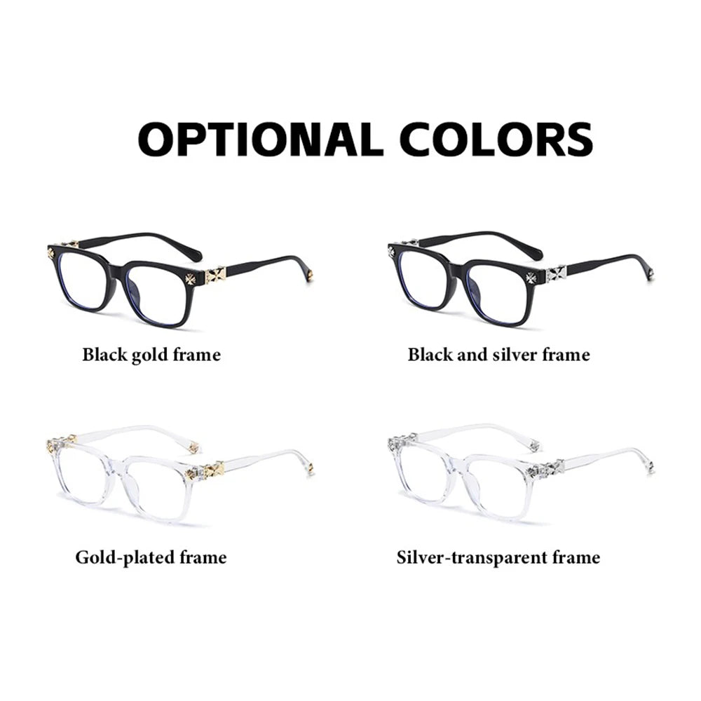 Retro Anti-Blue Light Square Glasses